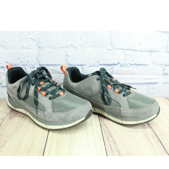 LL Bean Gray Suede Fitness Comfort Cushioned Walking Sneaker Shoes Size 10 M - Picture 3 of 10